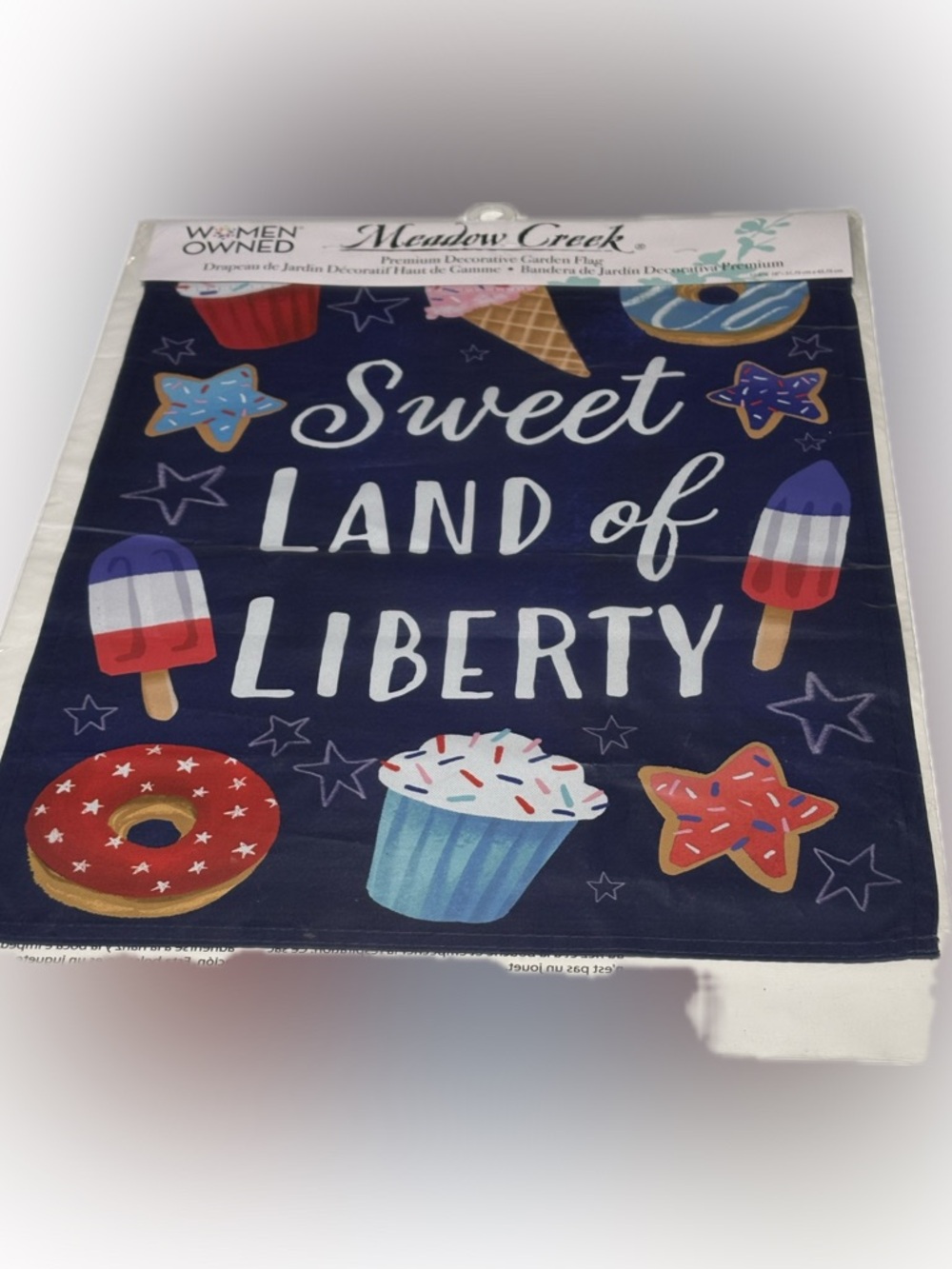 Small "Sweet Land of Liberty" Decorative Yard Flag